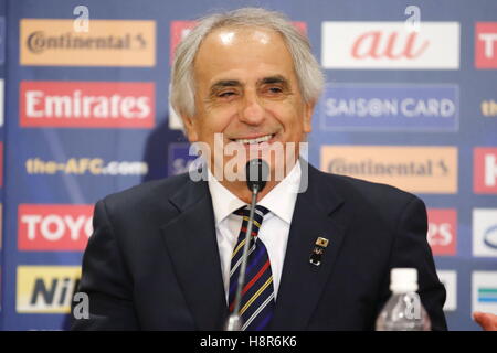 Saitama, Japan. 15. November 2016. Vahid Halilhodzic (JPN) Fußball: FIFA World Cup Russland 2018 asiatischen Qualifier Final Runde Gruppe B match zwischen Japan 2-1 Saudi Arabien im Saitama Stadium 2002 in Saitama, Japan. © Sho Tamura/AFLO SPORT/Alamy Live-Nachrichten Stockfoto