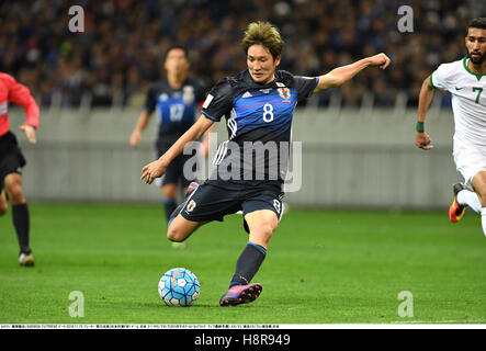 Saitama, Japan. 15. November 2016. Genki Haraguchi (JPN) Fußball: FIFA World Cup Russland 2018 asiatische Qualifikation Final Runde Gruppe B match zwischen Japan 2-1 Saudi Arabien im Saitama Stadium 2002 in Saitama, Japan. © Takamoto Tokuhara/AFLO/Alamy Live-Nachrichten Stockfoto