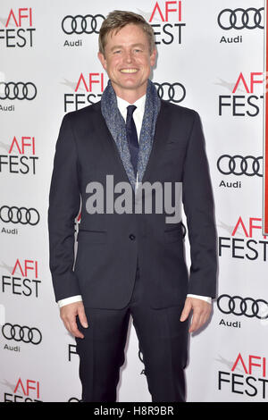 Hollywood, Kalifornien. 14. November 2016. Caspar Phillipson besucht die "Jackie" Premiere während der AFI FEST 2016 präsentiert Audi auf TCL Chinese Theatre am 14. November 2016 in Hollywood, Kalifornien. | Verwendung Weltweit © Dpa/Alamy Live-Nachrichten Stockfoto