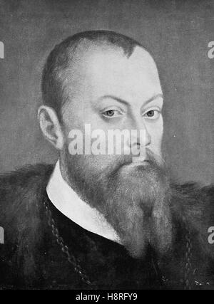 Maurice, war 21 März 1521-9 Juli 1553 Herzog und späteren Kurfürsten von Sachsen Stockfoto