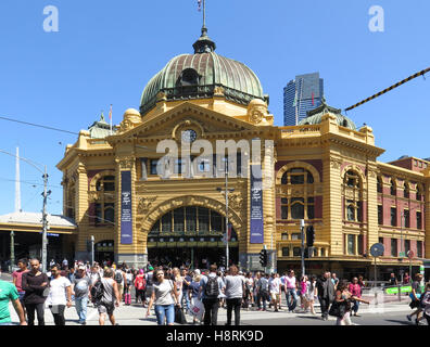 Flinders Street Station, Melbourne, Australien Stockfoto