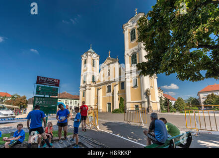 Saint Bartholomew Church, Barock-Stil, in Gyongyos, Ungarn Stockfoto