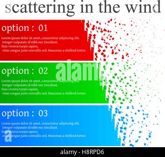 einfache Option drei Infografik. Stock Vektor