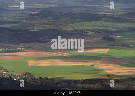 Blick vom Berg Jested in der Nähe von Liberec in der Tschechischen Republik Stockfoto