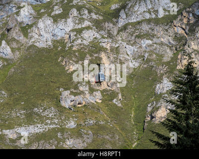 Seilbahn über die Asturienberge in Fuente Dé, Picos de Europa, Kantabrien, Spanien, Europa Stockfoto