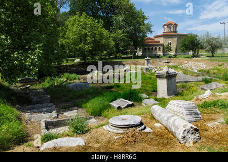 Ruinen der antiken Stadt von Philippi, Griechenland, Europa Stockfoto