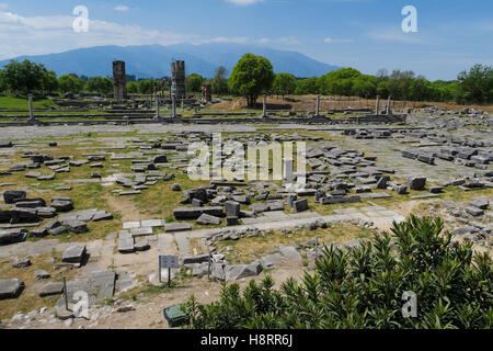 Ruinen der antiken Stadt von Philippi, Griechenland, Europa Stockfoto