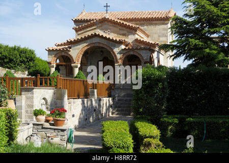 Kloster des Heiligen Stephan in Meteora, Griechenland, Europa Stockfoto