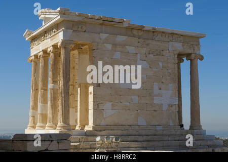 Tempel der Athena Nike auf der Akropolis, Athen, Griechenland Stockfoto