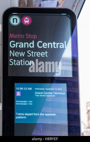 Midland Metro City Centre, Birmingham, West Midlands, England, U.K Stockfoto