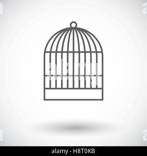 Käfig-Symbol. Dünne Linie flach Vektor im Zusammenhang mit Symbol für Web und mobile Anwendungen. Es ist einsetzbar als - Logo, Symbol, Piktogramm, Infogr Stock Vektor