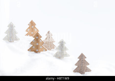 Lustige Weihnachtskarte. Weihnachtsschmuck. Platz für text Stockfoto