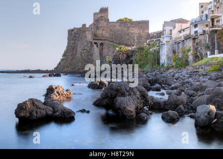 ACI Castello, Acireale, Catania, Sizilien, Italien Stockfoto