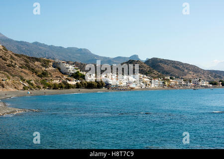 Griechenland, Kreta, Mirtos westlich von Ireapetra, Urlaubsort am Meer, Stockfoto