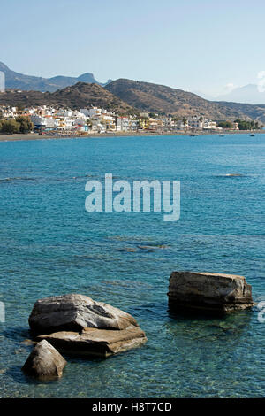 Griechenland, Kreta, Mirtos westlich von Ireapetra, Urlaubsort am Meer, Stockfoto