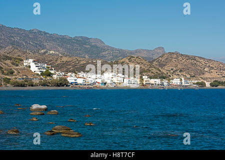 Griechenland, Kreta, Mirtos westlich von Ireapetra, Urlaubsort am Meer, Stockfoto