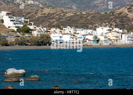 Griechenland, Kreta, Mirtos westlich von Ireapetra, Urlaubsort am Meer, Stockfoto