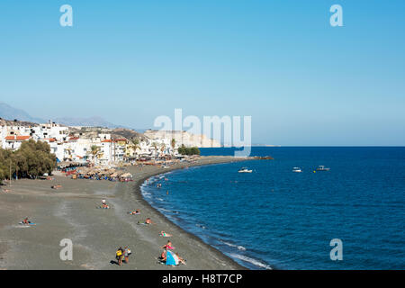 Griechenland, Kreta, Mirtos westlich von Ireapetra, Urlaubsort am Meer Stockfoto