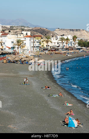 Griechenland, Kreta, Mirtos westlich von Ireapetra, Urlaubsort am Meer Stockfoto