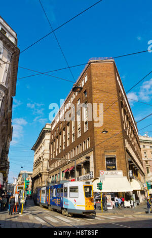 Via Giuseppe Mazzini, Mailand, Lombardei, Italien Stockfoto