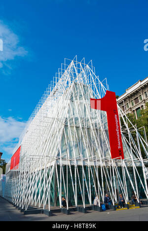 Triennale Ausstellung Halle Nr. 1, Piazza Castello, Mailand, Lombardei, Italien Stockfoto