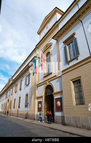 Universität von Pavia, wichtigsten Häuser bauen, Universitätsmuseum, Pavia, Lombardei, Italien Stockfoto