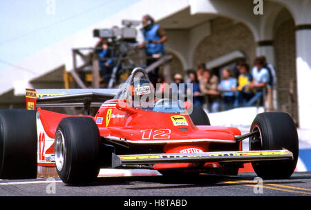 1979 LONG BEACH VILLENEUVE FERRARI T4 AKTION Stockfoto