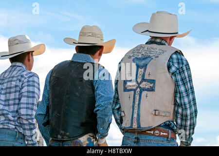 Galisteo, New Mexico, USA.  Kleinstadt Rodeo. Stockfoto