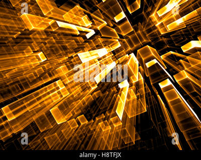 Abstrakten geometrischen Hintergrund - Digital generiert Stockfoto