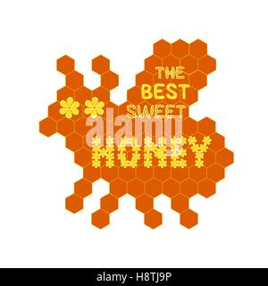 Honig-Label-Konzept Stock Vektor