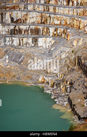 Delabole Schiefer Steinbruch, Cornwall, England, UK Stockfoto