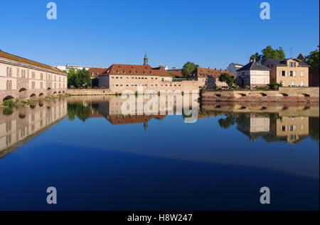 Sperrfeuer Vauban in Strassburg - Sperrfeuer Vauban in Straßburg, Elsass, Frankreich Stockfoto