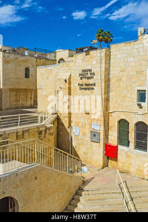 Vier sephardische Synagogen Komplex ist das Herz der jüdischen Viertel und eines der bekanntesten Wahrzeichen der Stadt Stockfoto