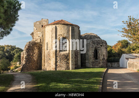 Kirche Saint-Nicolas de Brem (Vendee, Frankreich) Stockfoto