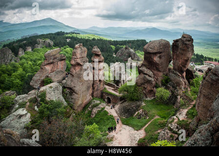 Belogradchik Felsen im Norden von Bulgarien - ein UNESCO Weltkulturerbe Stockfoto