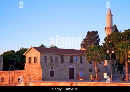 Larnaka Fort, mittelalterlichen Museum und Moschee, Larnaka, Zypern, östlichen Mittelmeer Stockfoto