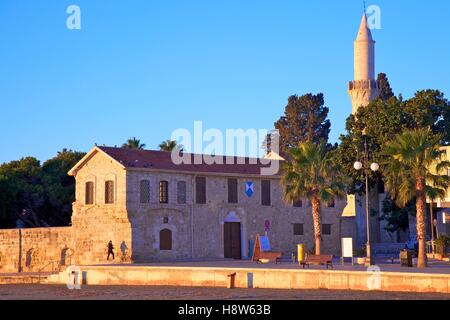 Larnaka Fort, mittelalterlichen Museum und Moschee, Larnaka, Zypern, östlichen Mittelmeer Stockfoto