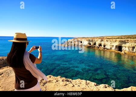 Östlichen Mittelmeer Kap Greco, Ayia Napa, Zypern, Stockfoto