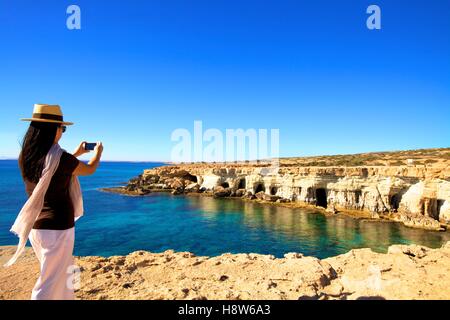 Östlichen Mittelmeer Kap Greco, Ayia Napa, Zypern, Stockfoto