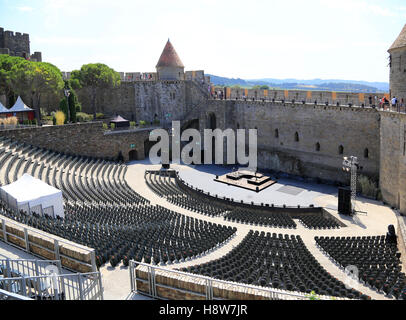 Theater in Carcassonne Stockfoto