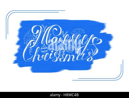 Frohe Weihnachten Design Schriftzug Stock Vektor