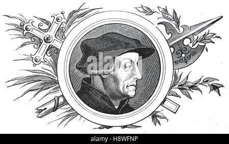 Huldrych Zwingli oder Ulrich Zwingli, war 1484-1531, ein Führer der Reformation in der Schweiz Stockfoto