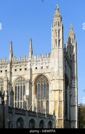 King es College Chapel, Cambridge, England, wie von der Südostseite ween. Stockfoto