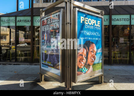 San Francisco, CA, USA, HIV Health Care Street Poster, Prep, Pre-Exposure Prophylaxis, Medical Advertising Stockfoto