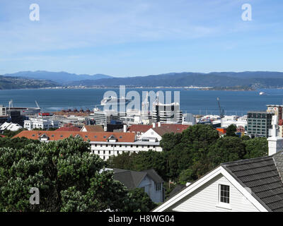 Blick auf Wellington vom Dominion Observatorium Stockfoto