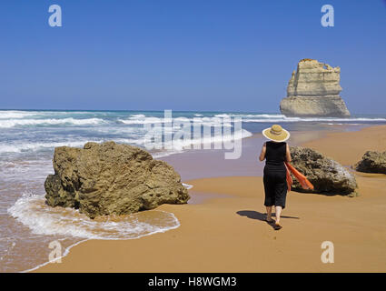 12 Apostel Strand an der Great Ocean Road, Victoria, Australien. Stockfoto