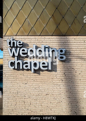 Hochzeitskapelle Standesamt, Strandpromenade in Blackpool, Lancashire, UK. Stockfoto