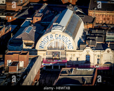 Wintergärten Eingang, Blackpool, Lancashire, UK. Stockfoto