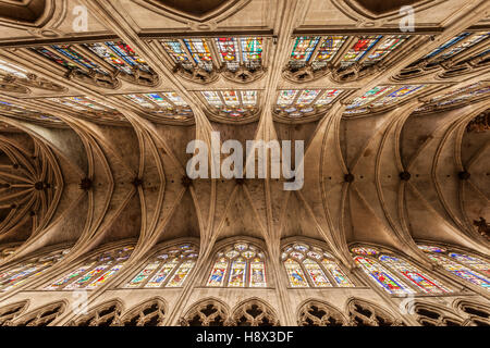 Die Kirche St. Severin in Paris, Frankreich. Stockfoto