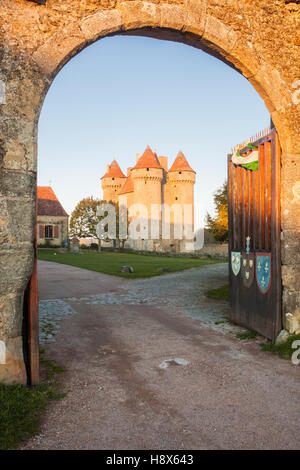 Das Chateau de Sarzay im Département Indre, Frankreich. Stockfoto